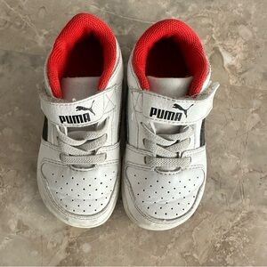 Puma Children Rebound Layup Lo Sl V Inf Shoes White Black Red Size 5